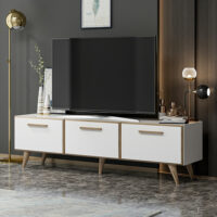 Fernsehtisch Brønderslev 45x160x37cm Weiss