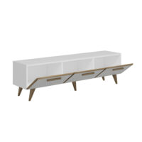 Fernsehtisch Brønderslev 45x160x37cm Weiss