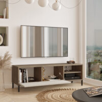 Fernsehtisch Loppi mit 2 Ablagefächern 140 x 40 x 43 cm Eiche