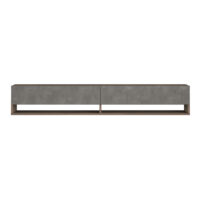 Fernsehtisch Laitila 180x31.5x29.5cm Eiche dunkel Betonoptik