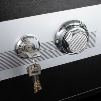 Feuerfester (60min) Tresor 44kg Metall 38x50x44cm 19L schwarz