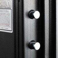 Feuerfester (60min) Tresor 44kg Metall 38x50x44cm 19L schwarz