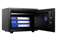 Feuerfester (60min) Tresor 44kg Metall 38x50x44cm 19L schwarz