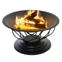 Feuerschale Feuerkorb mit Grill und Funkenschutz Ø 75cm