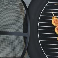 Feuerschale Feuerkorb mit Grill und Funkenschutz Ø 75cm