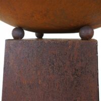 Feuerschale Feuersäule Edelrost 107x58x58cm Edelrost