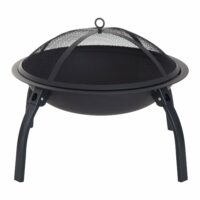 Feuerschale mit Funkenschutz klappbar 55cm