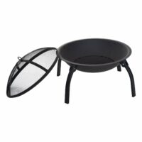 Feuerschale mit Funkenschutz klappbar 55cm