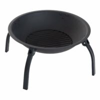 Feuerschale mit Funkenschutz klappbar 55cm