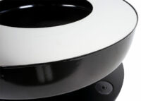 Feuerschale mit Grill JAM-K95 Feuerstelle Edelstahl Emaille Ø56cm