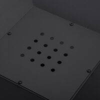 Feuerschale mit Grill und Funkenschutz 45x45cm