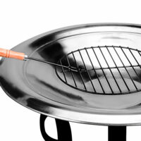 Feuerstelle aus Edelstahl Ø 75cm