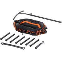 Fitness-Trampolin Jump 100kg Ø 122cm orange-schwarz