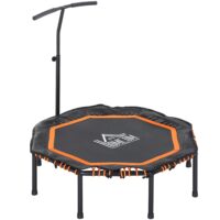 Fitness-Trampolin Jump 100kg Ø 122cm orange-schwarz