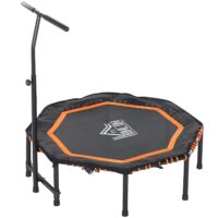 Fitness-Trampolin Jump 100kg Ø 122cm orange-schwarz