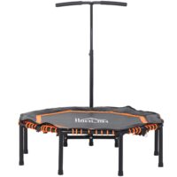 Fitness-Trampolin Jump 100kg Ø 122cm orange-schwarz