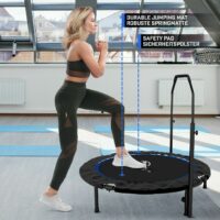 Fitness Trampolin Ø 101 cm Faltbar mit Haltegriff