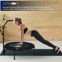 Fitness Trampolin Ø 101 cm Faltbar mit Haltegriff