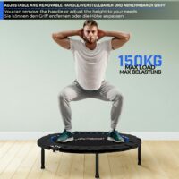 Fitness Trampolin Ø 101 cm Faltbar mit Haltegriff