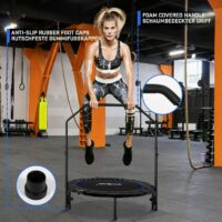 Fitness Trampolin Ø 101 cm Faltbar mit Haltegriff