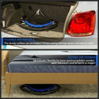 Fitness Trampolin Ø 101 cm Faltbar mit Haltegriff