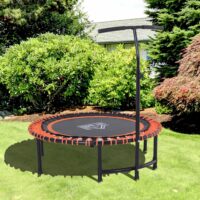 Fitness-Trampolin mit Haltegriff 114.3x114.3x138cm