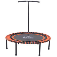 Fitness-Trampolin mit Haltegriff 114.3x114.3x138cm