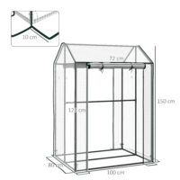 Foliengewächshaus 100x80x150cm Gewächshaus Treibhaus