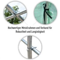 Foliengewächshaus Gewächshaus Folientunnel 300x200x190cm