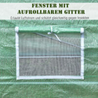 Foliengewächshaus Gewächshaus Folientunnel 600x300x200cm