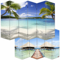 Foto-Paravent ~ 180x240cm Strand Motiv
