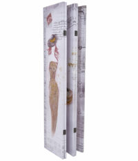 Foto-Paravent Vintage ~ 180x200cm Glitzer