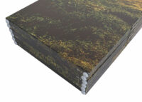 Foto-Paravent mit Schallschutz Trennwand 180x245cm Waldsee