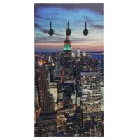 Foto-Wandgarderobe 6 Haken 40x80cm New York