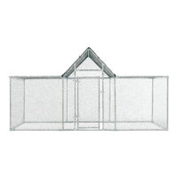 Freilaufgehege Arguin mit Überdachung 300x100x100-150cm