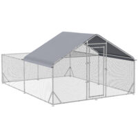 Freilaufgehege mit Schatten Dach XXL 400x300x195cm