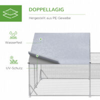 Freilaufgehege mit Schatten Dach XXL 400x300x195cm