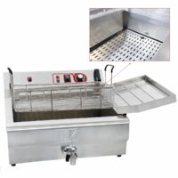 Fritteuse Fettbackgerät Profi ~ 20 Liter mit Abtropfgitter