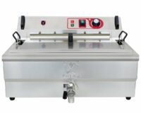 Fritteuse Fettbackgerät Profi ~ 20 Liter mit Abtropfgitter