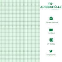 Frühbeet Gewächshaus 120x60x60cm