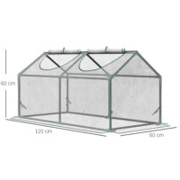 Frühbeet Gewächshaus 120x60x60cm