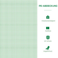 Frühbeet Gewächshaus 120x60x60cm