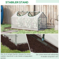 Frühbeet Gewächshaus 120x60x60cm