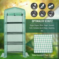 Frühbeet Gewächshaus Treibhaus 4 Etagen H:160cm