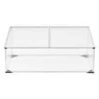 Frühbeet Hoorn mit Zweigeteiltem Dach 100x60x40 cm Aluminium Polycarbonat