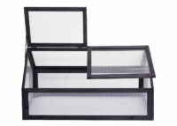 Frühbeet Pflanzbeet Gewächshaus FSC zertifiziert 108x57x54cm anthrazit