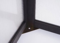 Frühbeet Pflanzbeet Gewächshaus FSC zertifiziert 108x57x54cm anthrazit