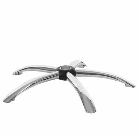 Fusskreuz Chrom für Bürostuhl 65cm Loch Ø5cm