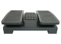 Fussstütze Fussablage für Bürostuhl mit Massage-Rollen höhenverstellbar