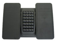 Fussstütze Fussablage für Bürostuhl mit Massage-Rollen höhenverstellbar